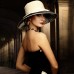 Black & White Straw Hat